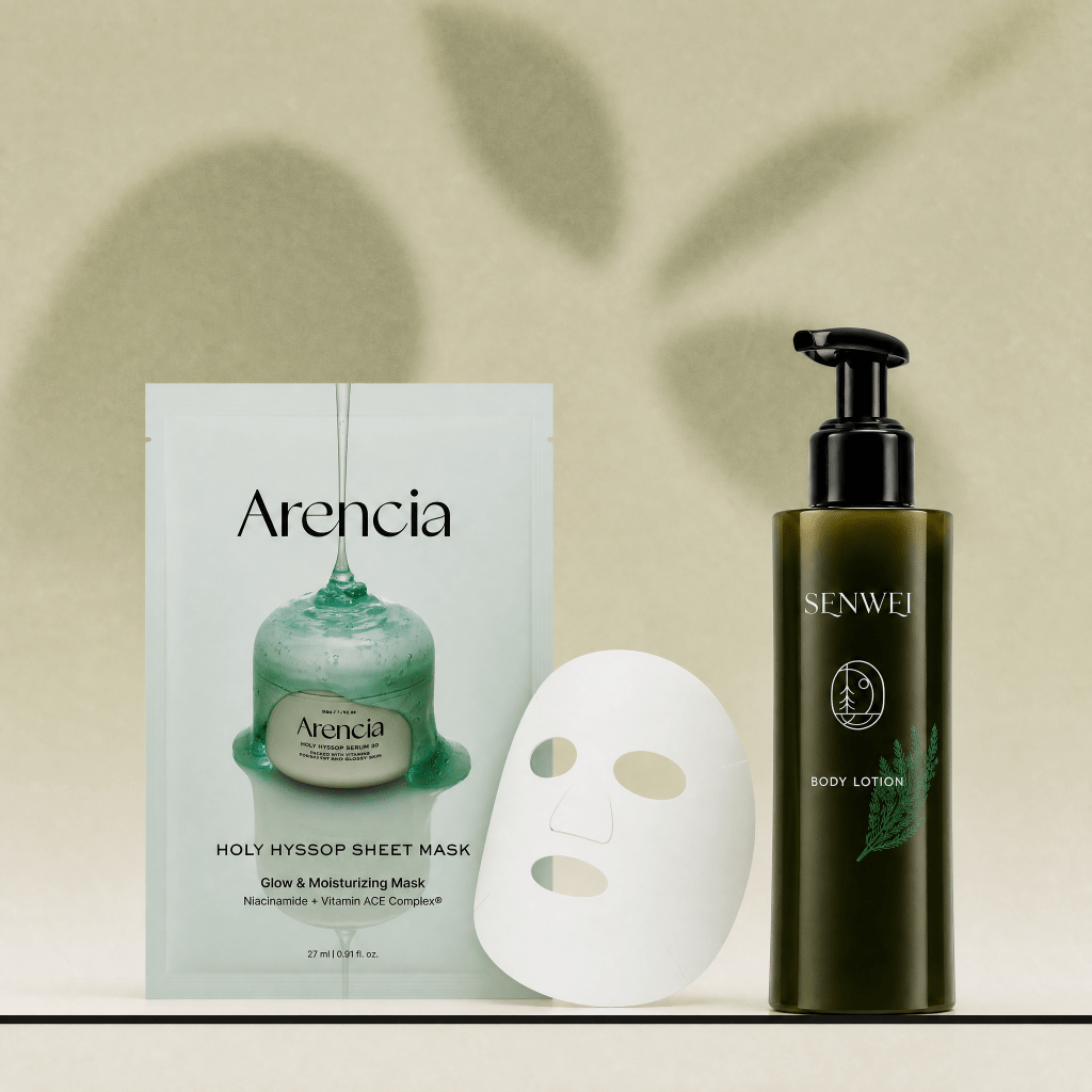 Dry Season Rescue Kit — SENWEI Japanese Cedar Body Lotion + Arencia Sheet Masks - ding-go