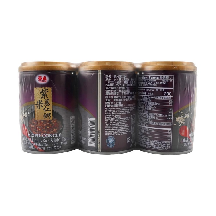 泰山紫米薏仁粥 - 255g x 6罐