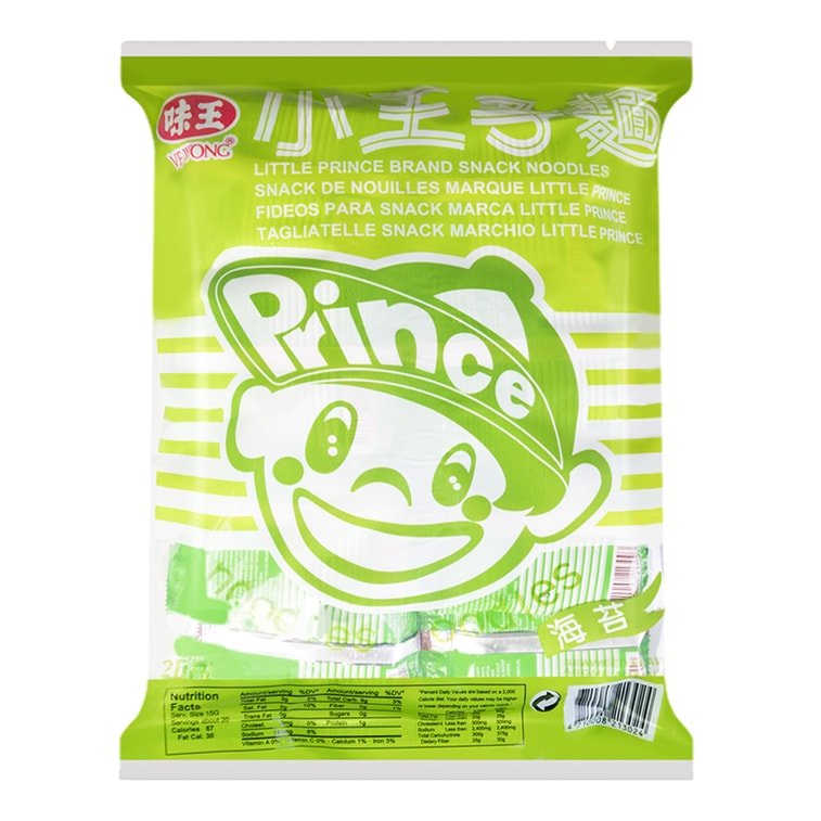 Ve Wong Prince Noodle Seaweed Flavor - 15g x 20 Pack