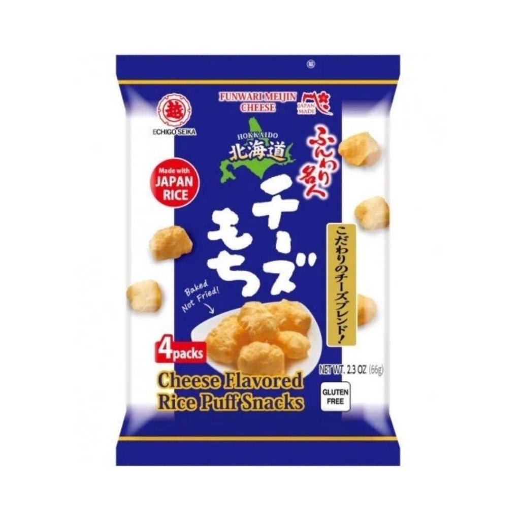 Echigo Senka Cheese Flavored Rice Puff Snacks - 66g - ding-go