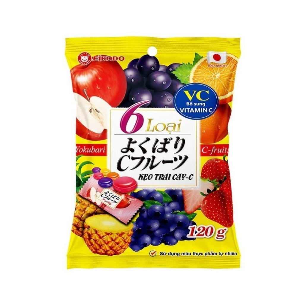 Eikodo YOKUBARI Fruit VC Candy - 120g - ding - go