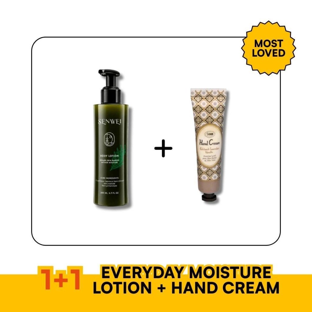 Everyday Moisture Duo — SENWEI Japanese Cedar Body Lotion + SABON Hand Cream - ding-go