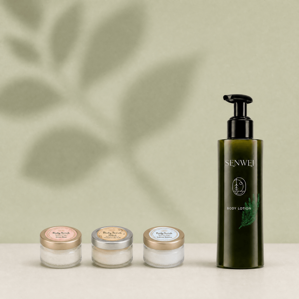 Forest Night Ritual — SENWEI Japanese Cedar Body Lotion + Saborino Night Mask + MegRhythm Forest Steam Eye Mask - ding-go