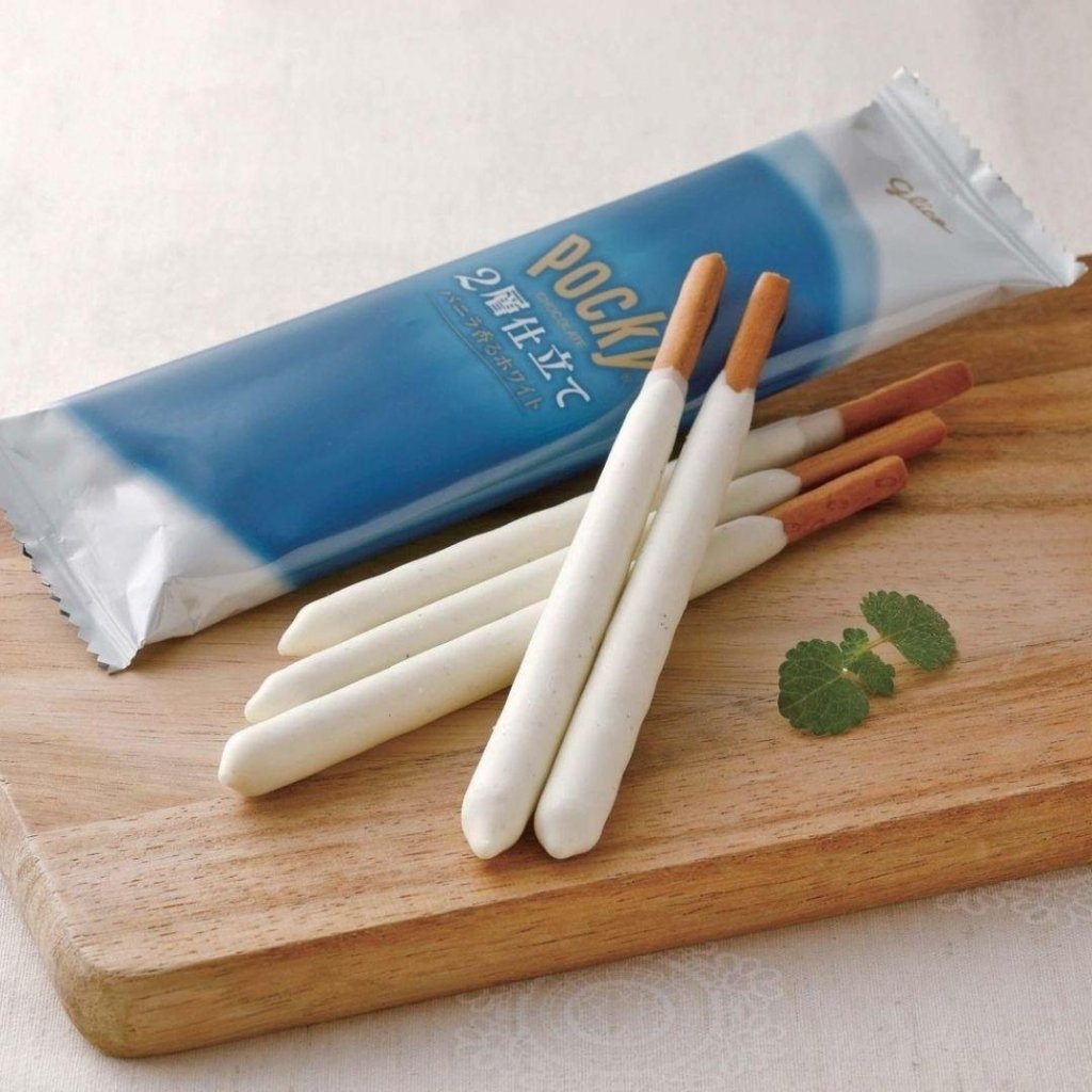Glico Pocky 2 - Layer White Chocolate Vanilla Flavored - 26.1g x 2 pack - ding - go