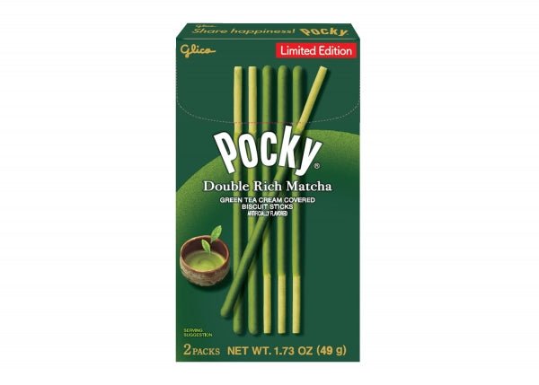 Glico Pocky Double Rich Matcha Sticks - 49g - ding - go