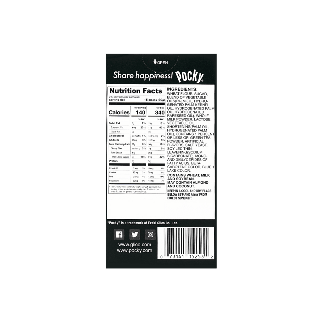 Glico Pocky Green Tea Biscuit Sticks - 70 g - ding - go