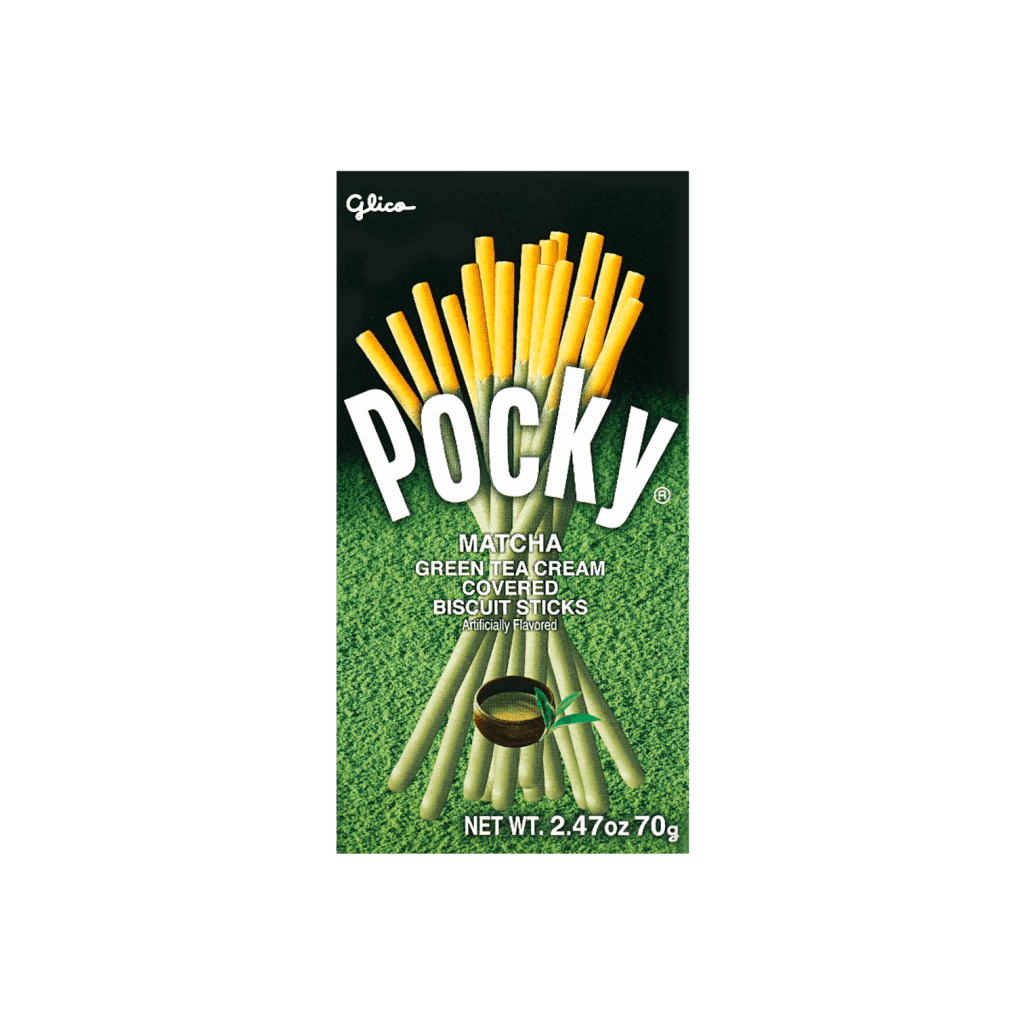 Glico Pocky Green Tea Biscuit Sticks - 70 g - ding - go