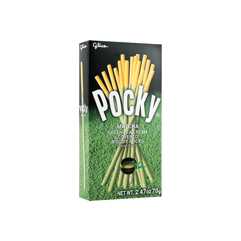 Glico Pocky Green Tea Biscuit Sticks - 70 g - ding - go