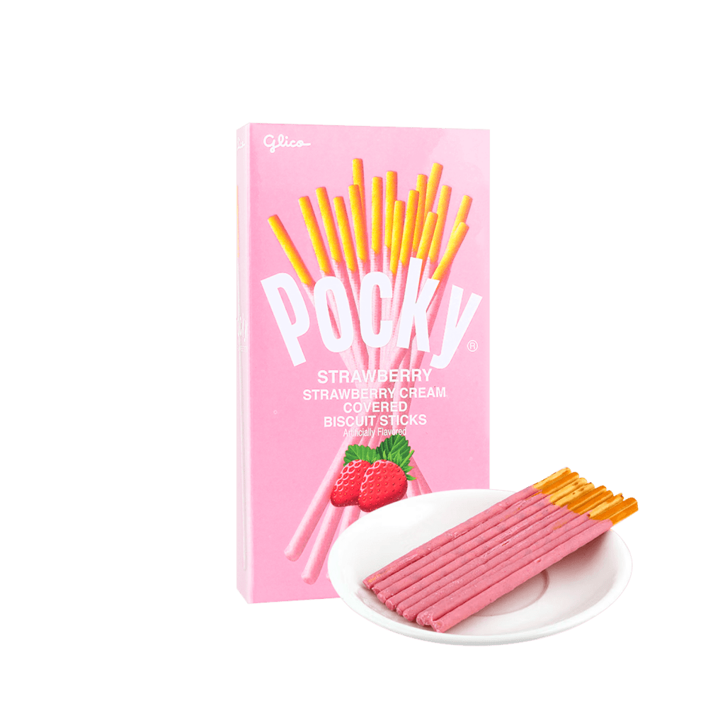 Glico Pocky Strawberry Biscuit Sticks - 70g - ding - go