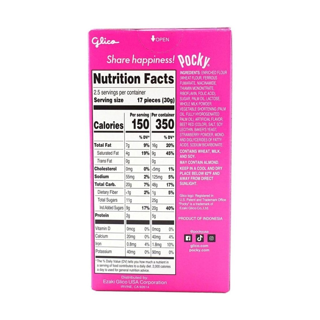 Glico Pocky Strawberry Biscuit Sticks - 70g - ding - go