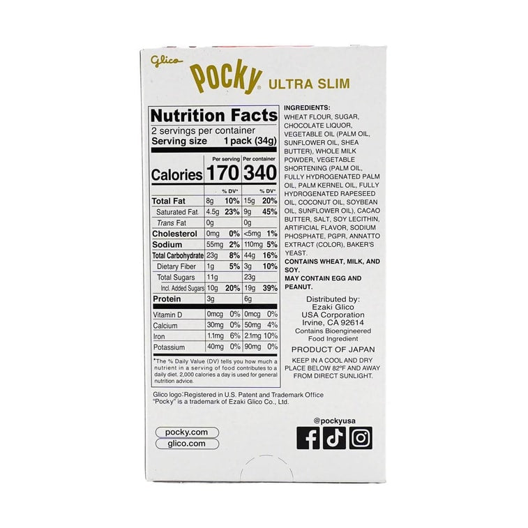 Glico Pocky Ultra Slim Sticks - 33.5g x 2 Pack - ding - go