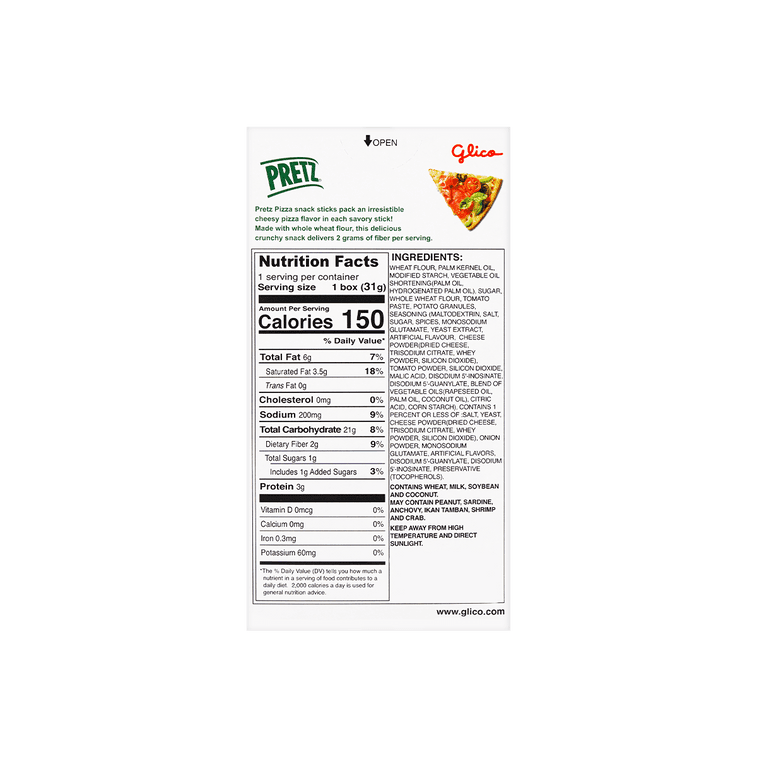 Glico Pretz Pizza Flavor Sticks - 31g - ding - go