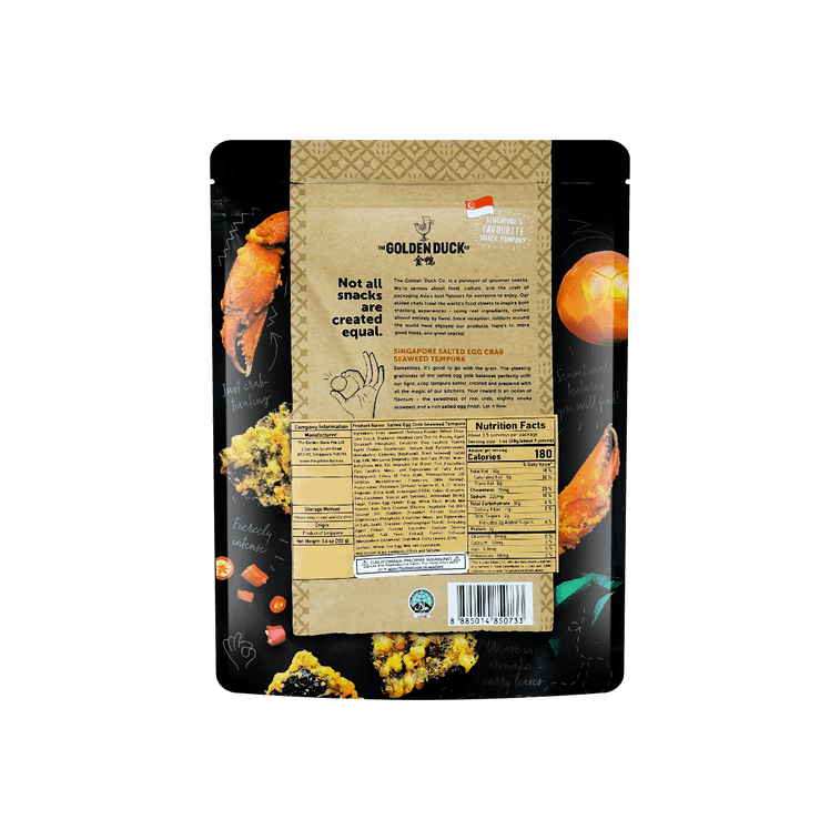 Golden Duck Salted Crab Seaweed Tempura - 102g - ding - go