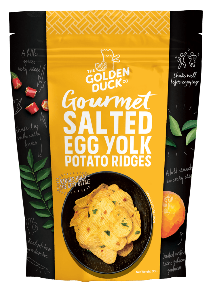 Golden Duck Salted Egg Potato Ridges - 105g - ding-go