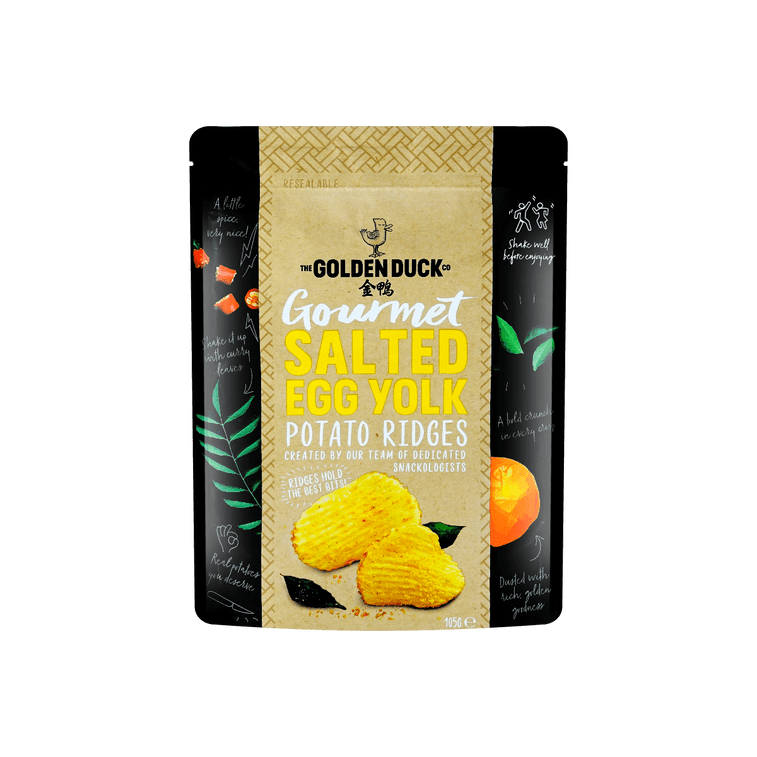 Golden Duck Salted Egg Potato Ridges - 105g - ding - go