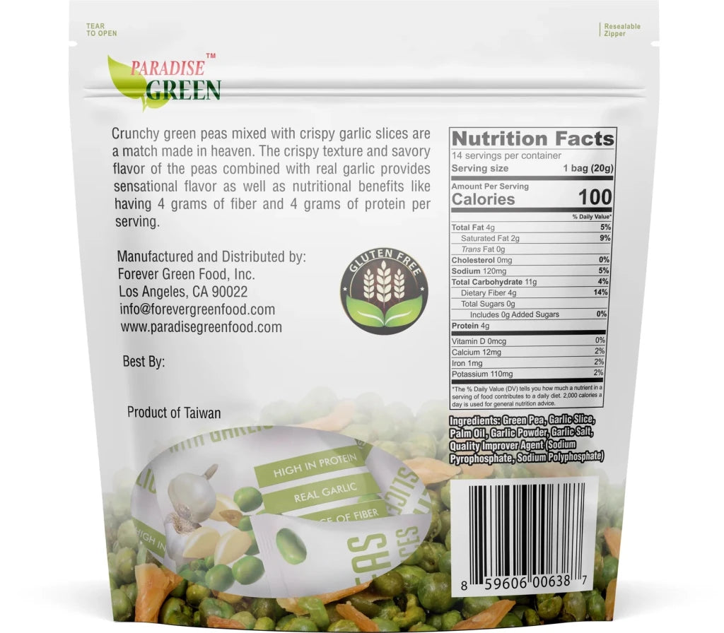 Green Peas with Garlic Slice 280g, additional package view 3