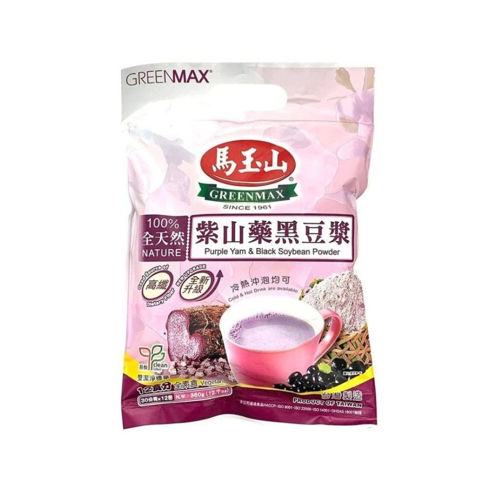 GreenMax Purple Yam and Black Soybean Powder - 30g x 12 Pack - ding-go
