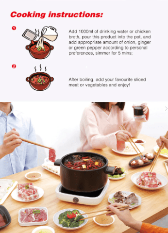 HAIDILAO Hot & Spicy Hot Pot Soup Base - 220g - ding-go