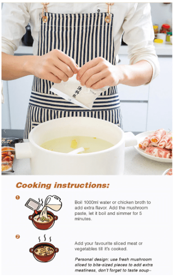 HAIDILAO Mushroom Hot Pot Soup Base - 150g - ding-go