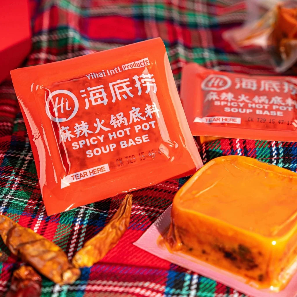 HAIDILAO Spicy Hot Pot Soup Base - 90g x 4 Pack - ding-go