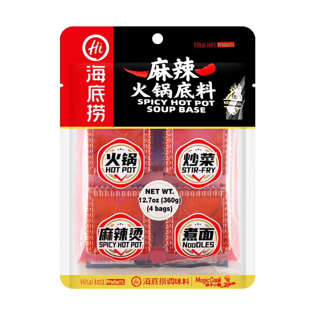HAIDILAO Spicy Hot Pot Soup Base - 90g x 4 Pack - ding-go