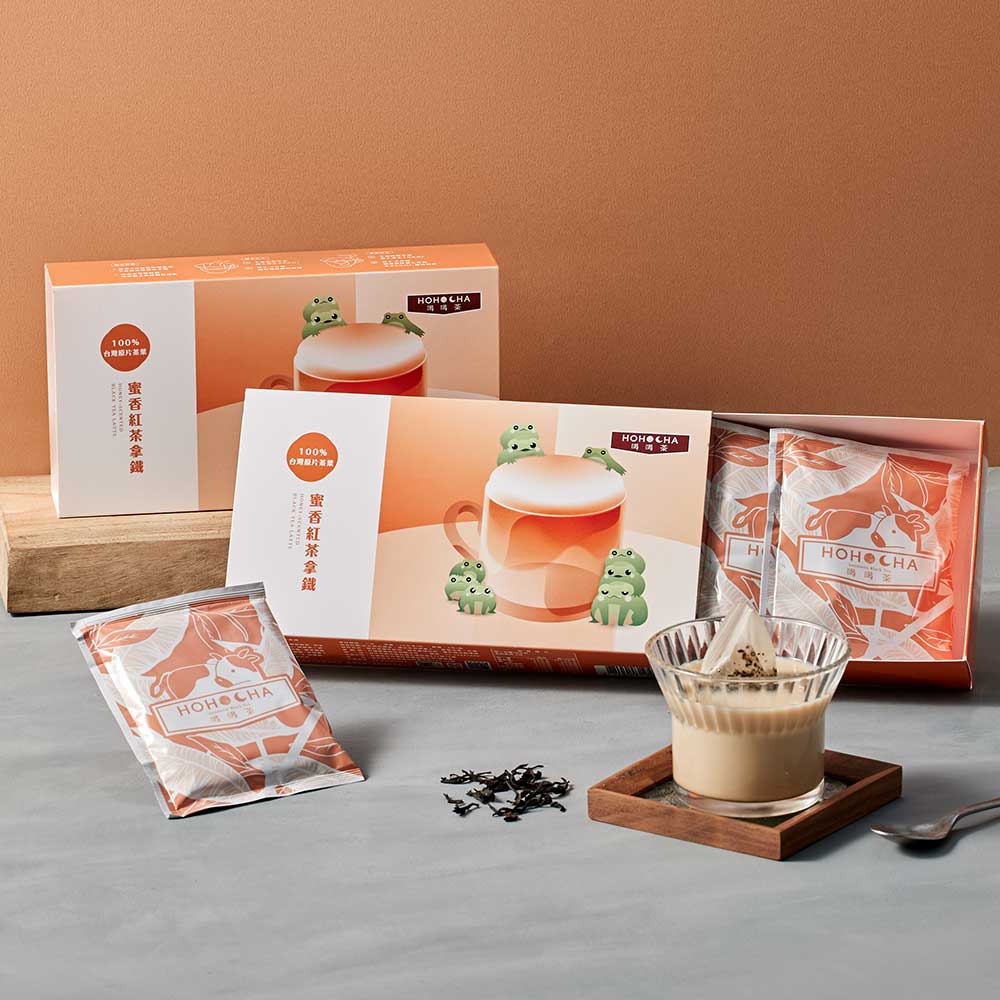 Hohocha Honey - Scented Black Tea Latte - 28g x 5 Pack - ding - go