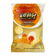 Hua Yuan Potato Chips Salty Egg Yolk Flavor - 59.5g - ding-go