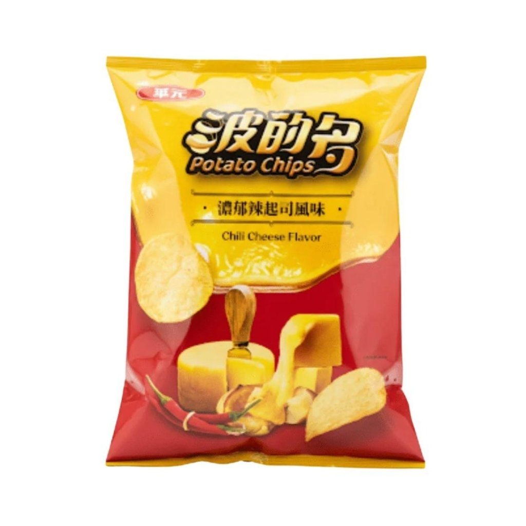 Hua Yuan Potato Chips Spicy Cheese Flavor - 73g - ding - go