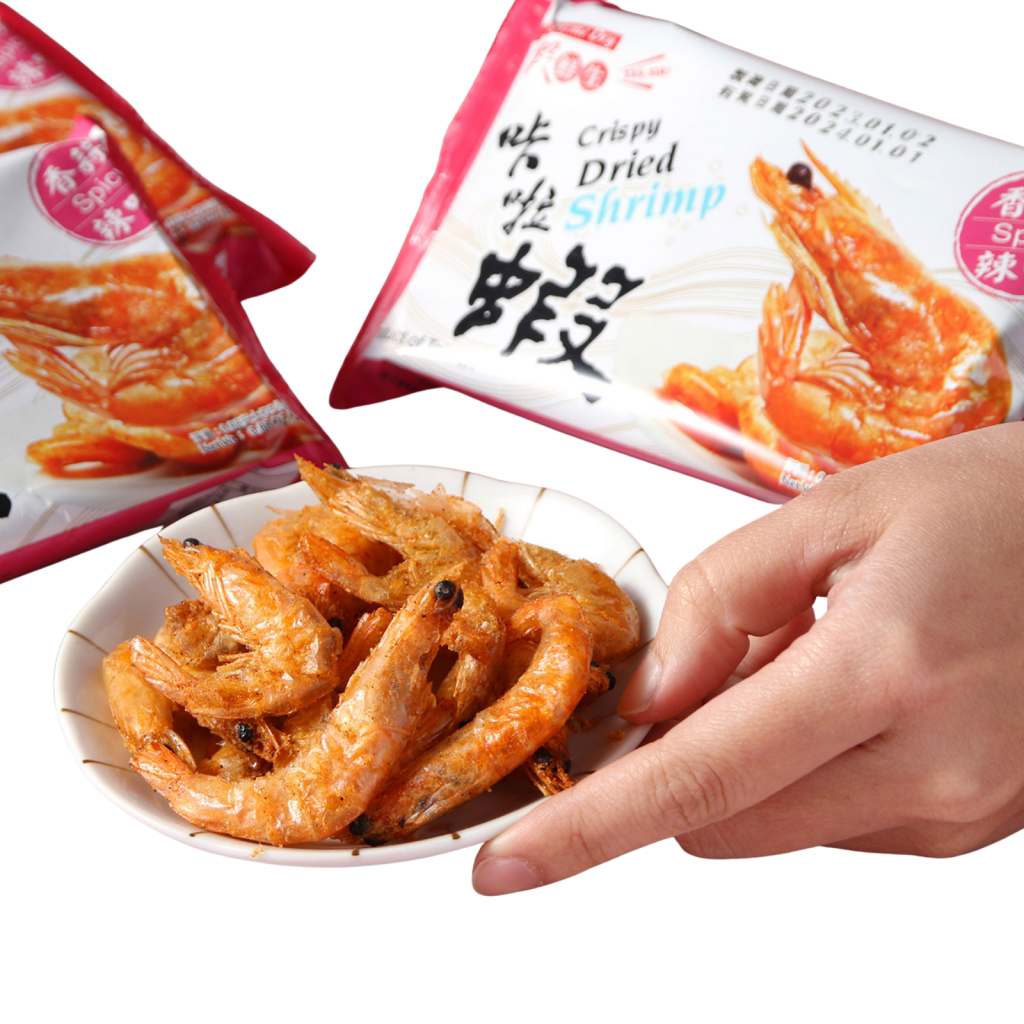i3Fresh Crispy Whole Dried Shrimp Snack Spicy Flavor - 25g - ding - go