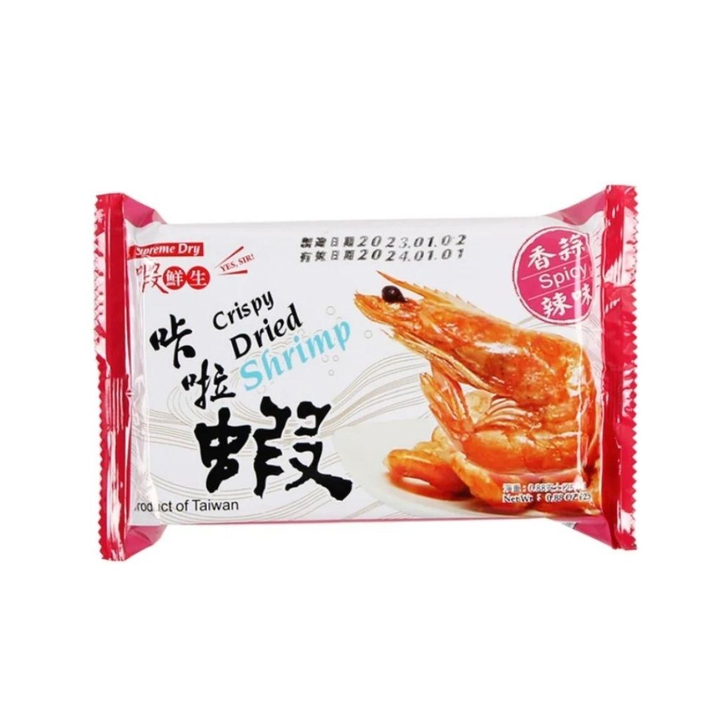 i3Fresh Crispy Whole Dried Shrimp Snack Spicy Flavor - 25g - ding - go