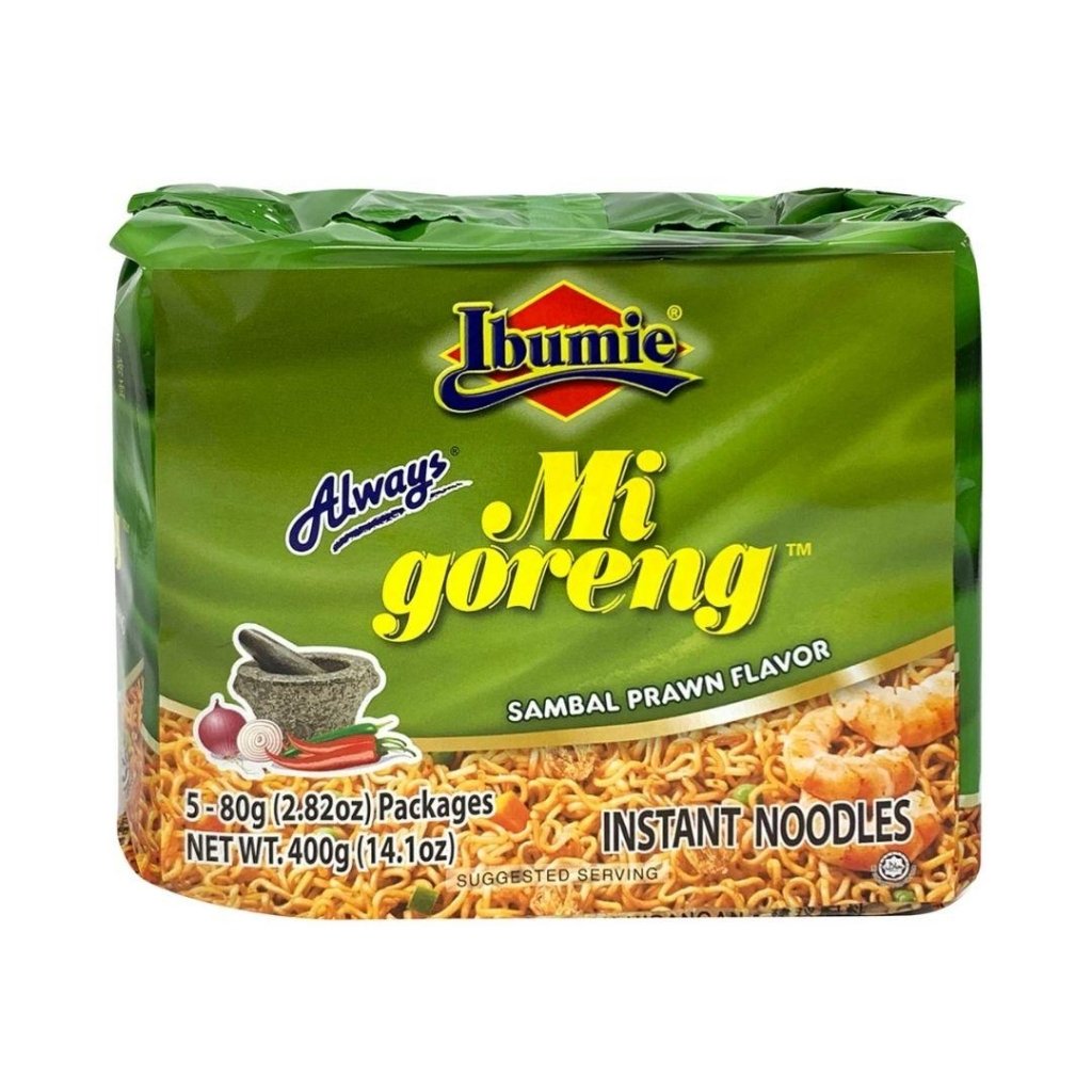 Ibumie Mi Goreng Sambal Prawn Flavor 80g x 5 Pack
