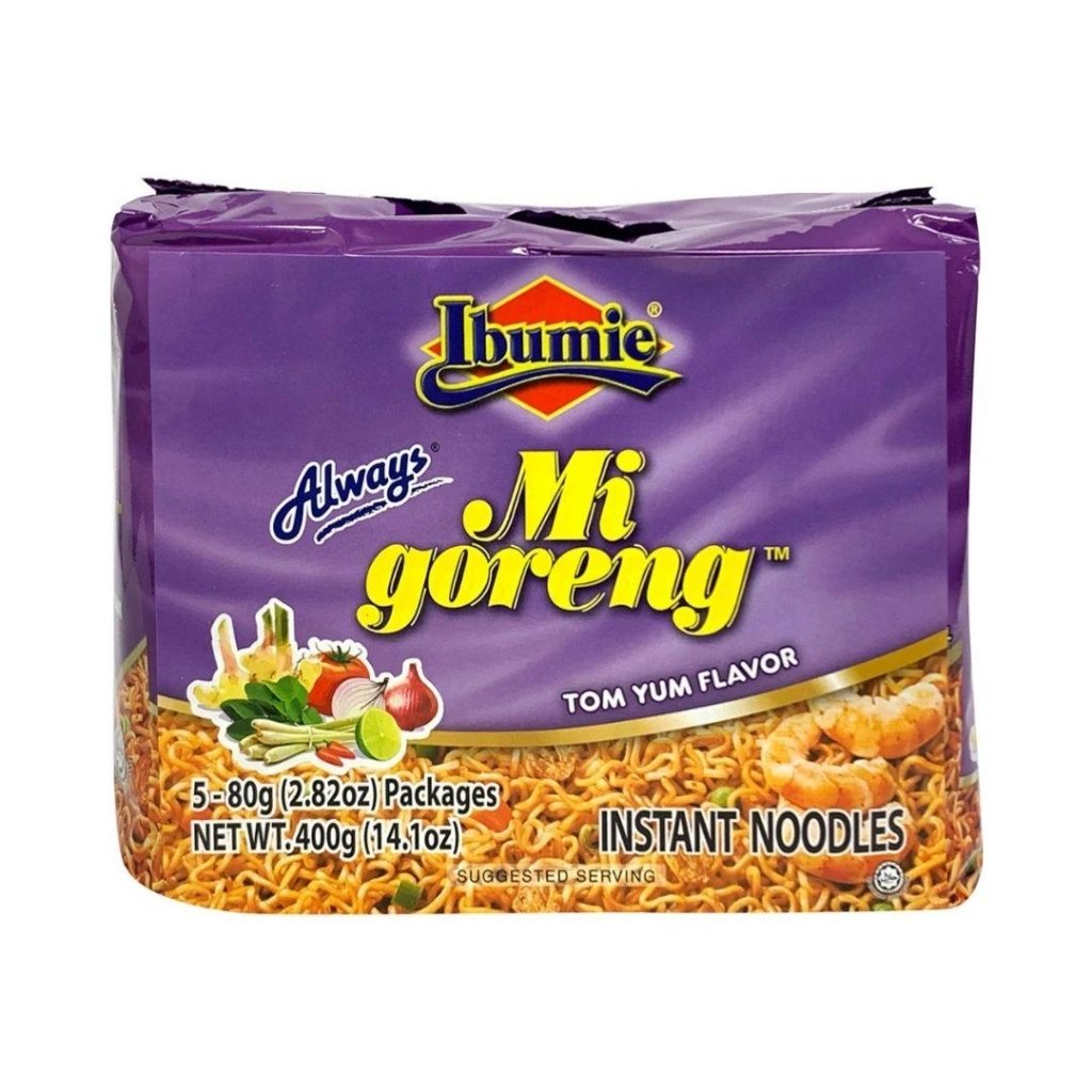 Ibumie Mi Goreng Thai Tomyam Flavor - 80g x 5 Pack - ding - go