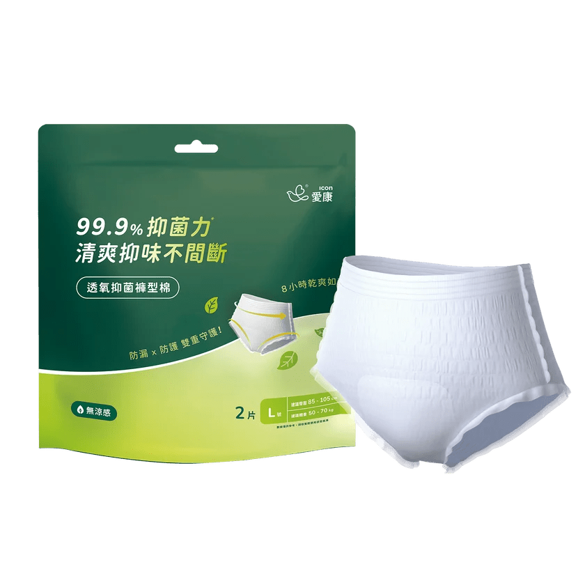 ICON Breathable Antibacterial Panty Liners L Size - 2 pcs - ding-go