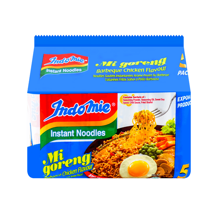 Indomie Stir Fry Noodles BBQ Chicken 85g x 5 Pack