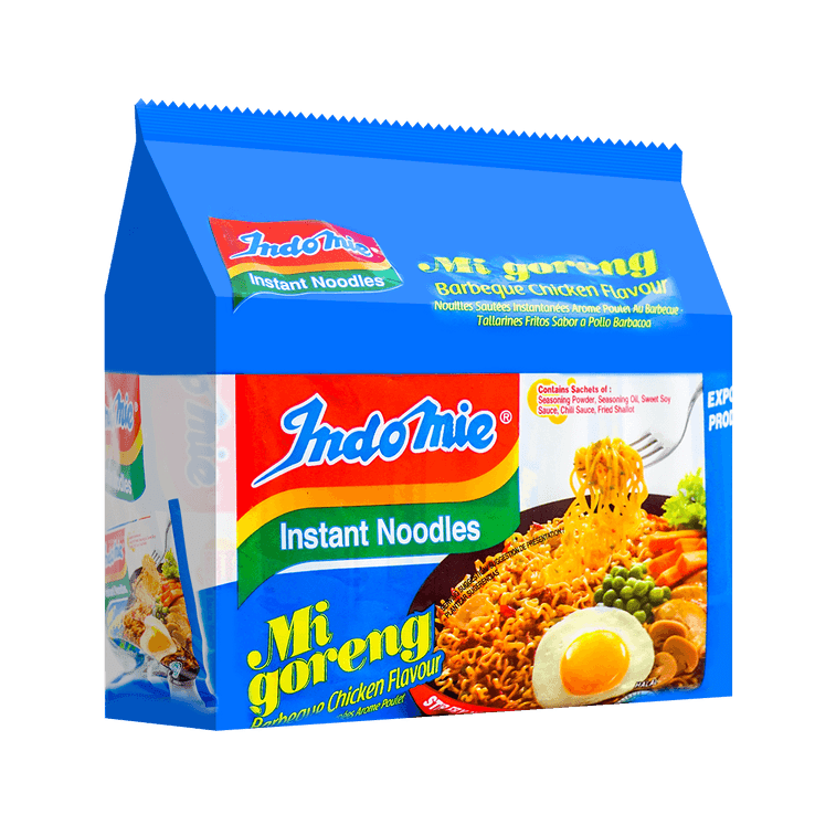 Indomie Stir Fry Noodles BBQ Chicken 85g x 5 Pack, additional package view 2