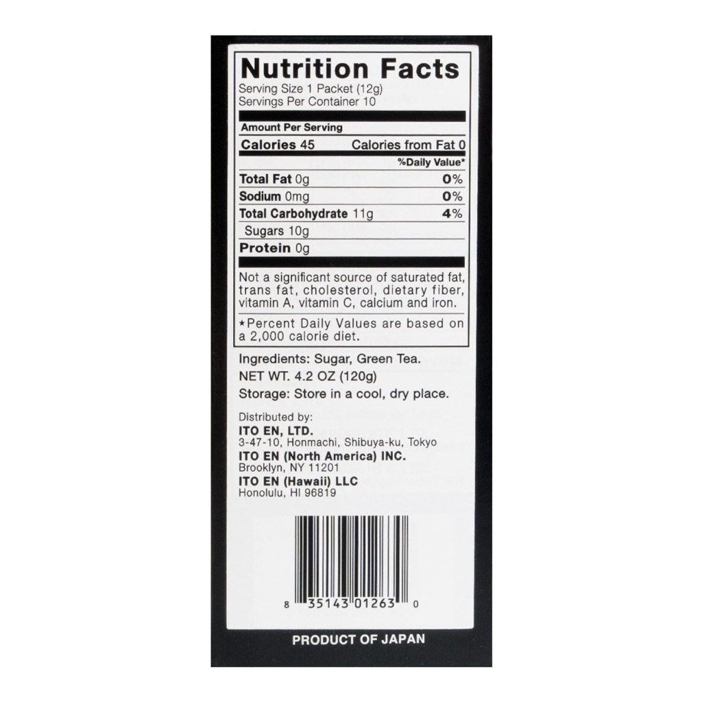 ITO EN Matcha Green Tea Sweet Powder – 12g × 10 Pack - ding - go