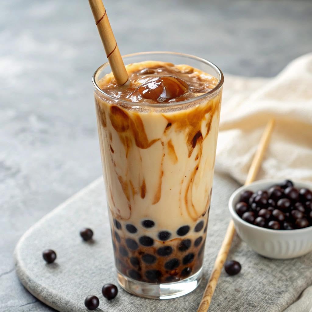 J WAY Boba Pearls for Milk Tea, Brown Sugar Flavor 50g x 5 Pack, additional package view 3
