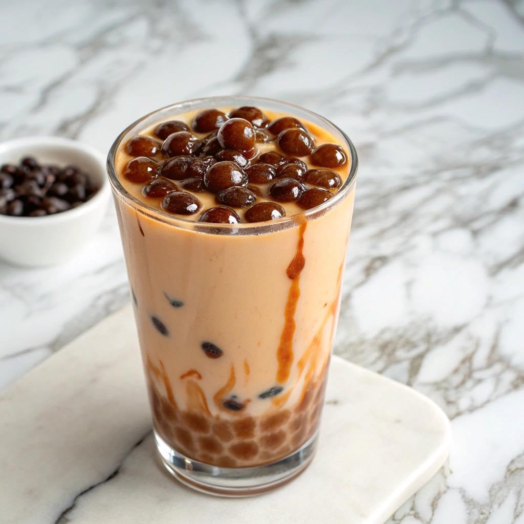 J WAY Instant Brown Sugar Boba Milk Tea - 6 Servings - 78g x 6 Pack - ding - go