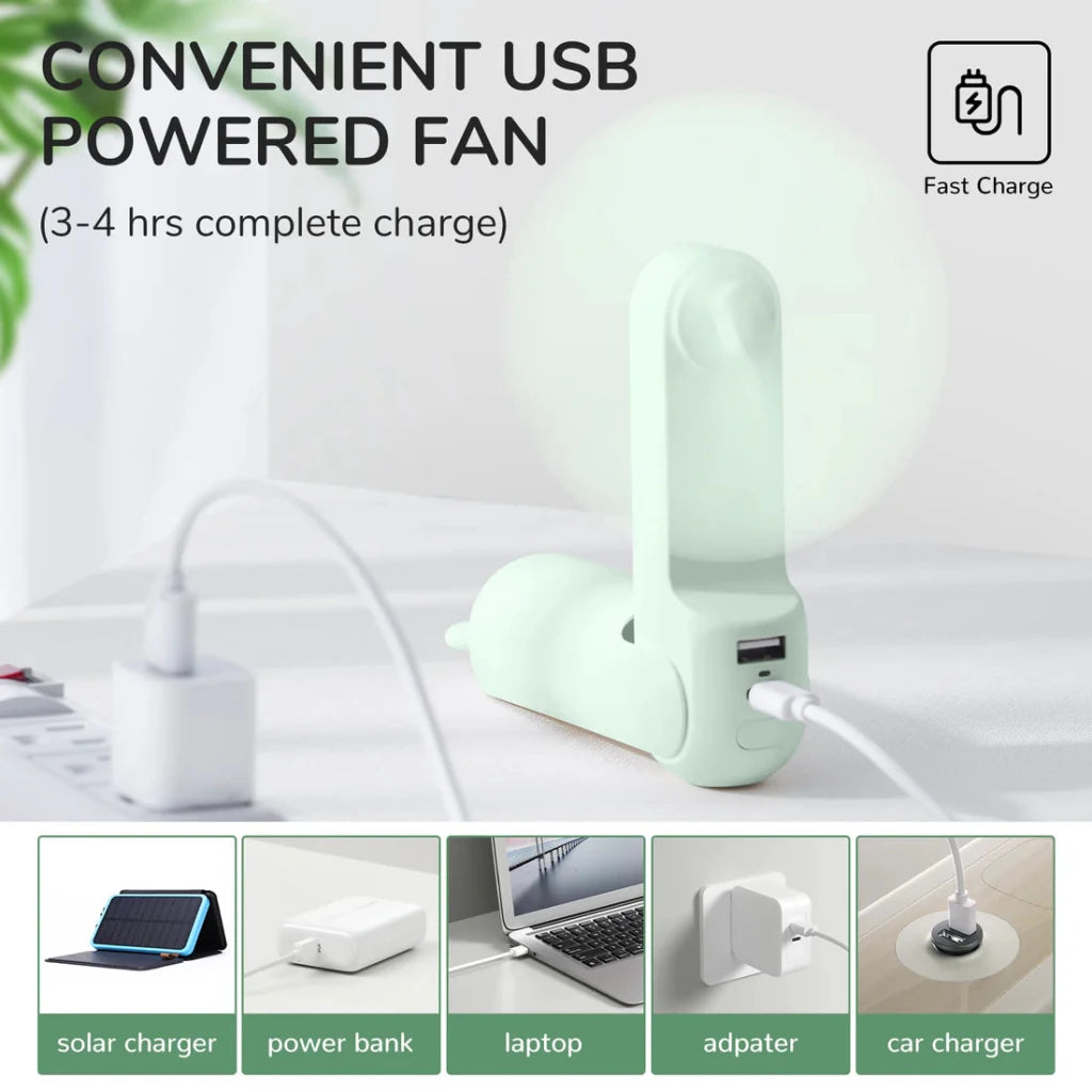 JisuLife Handheld Mini Fan Life8 Plus - White - ding-go