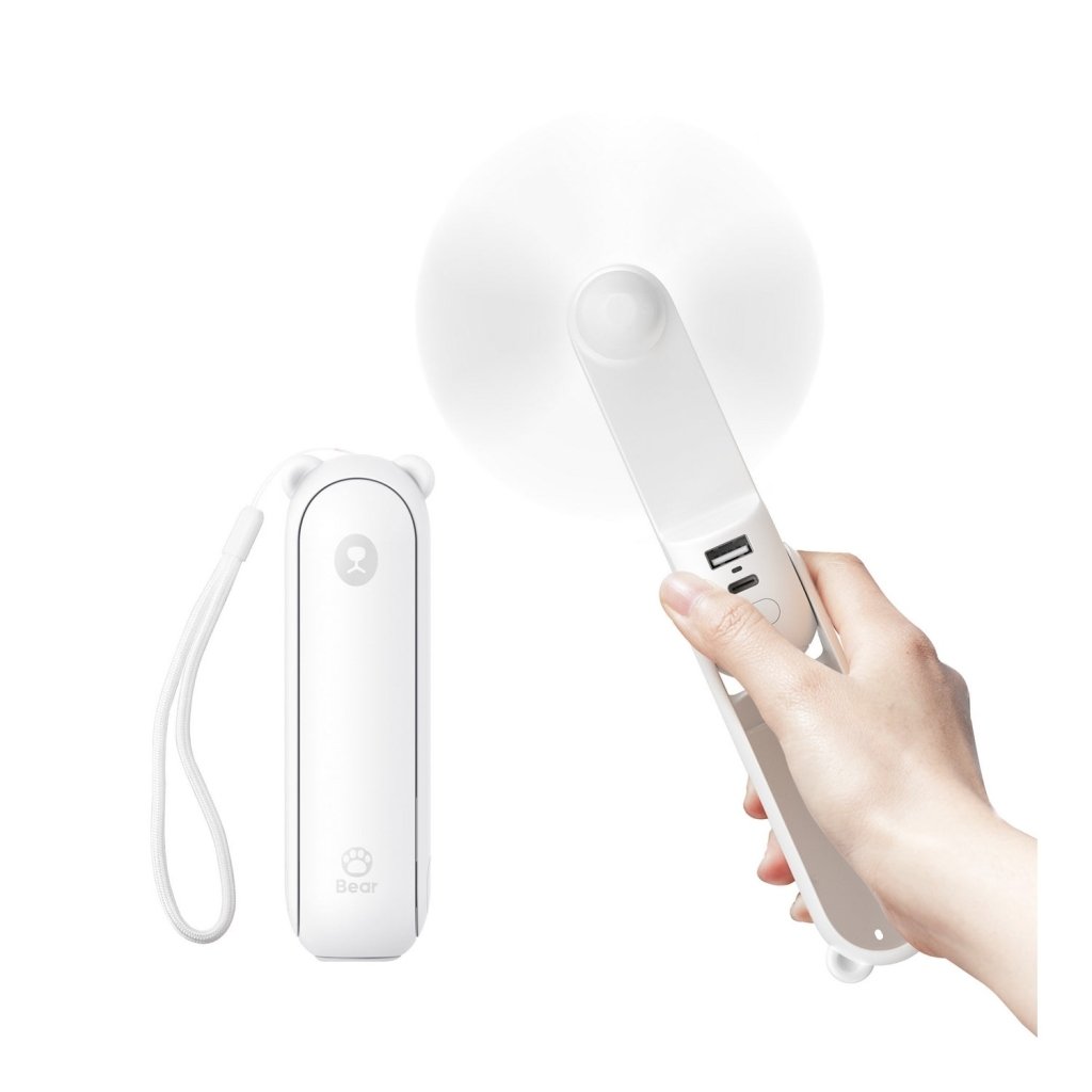 JisuLife Handheld Mini Fan Life8 Plus - White - ding-go