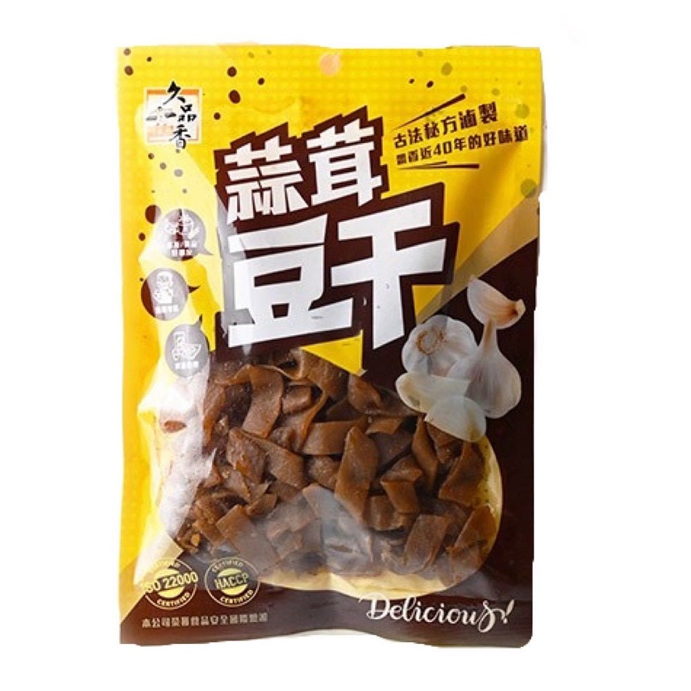 Jiu Pin Siang Dried Tofu Garlic Flavor - 120g - ding - go