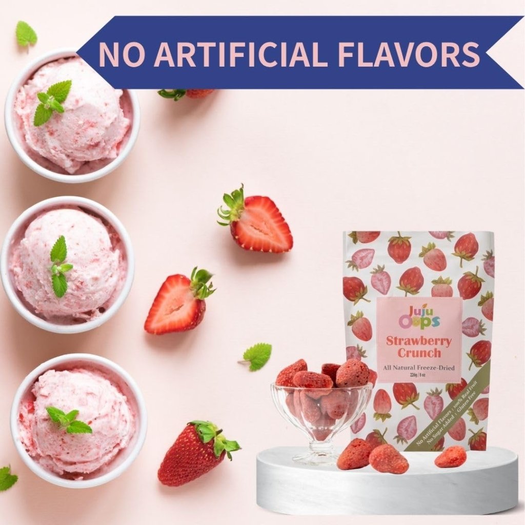 Juju Oops Mix Freeze Dried Whole Strawberries 226g, additional package view 4