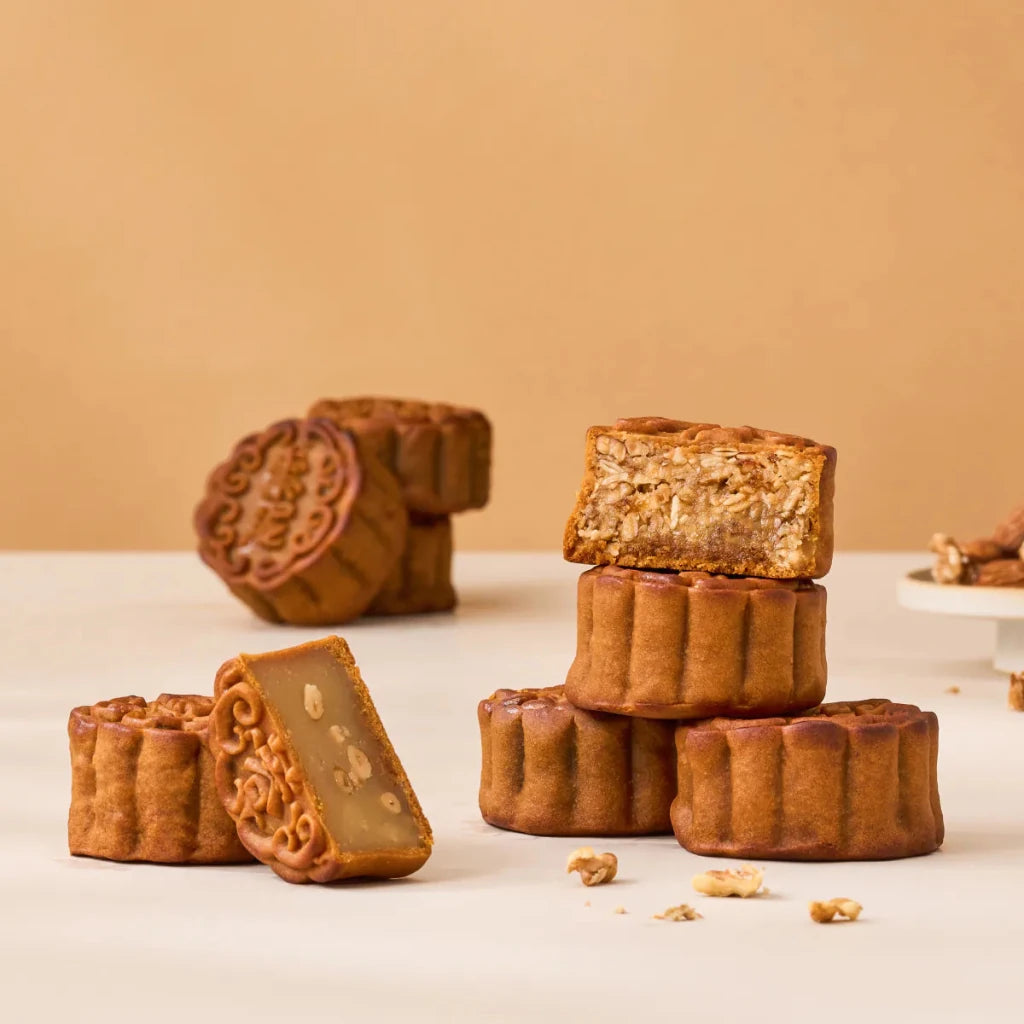 JZN Mix Mooncake Gift Box - 75g x 6pcs - ding-go