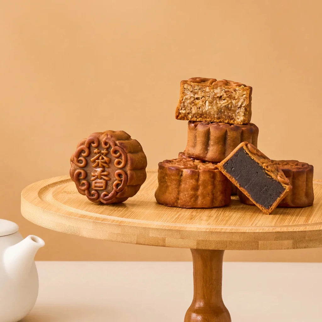 JZN Mix Mooncake Gift Box - 75g x 6pcs - ding-go
