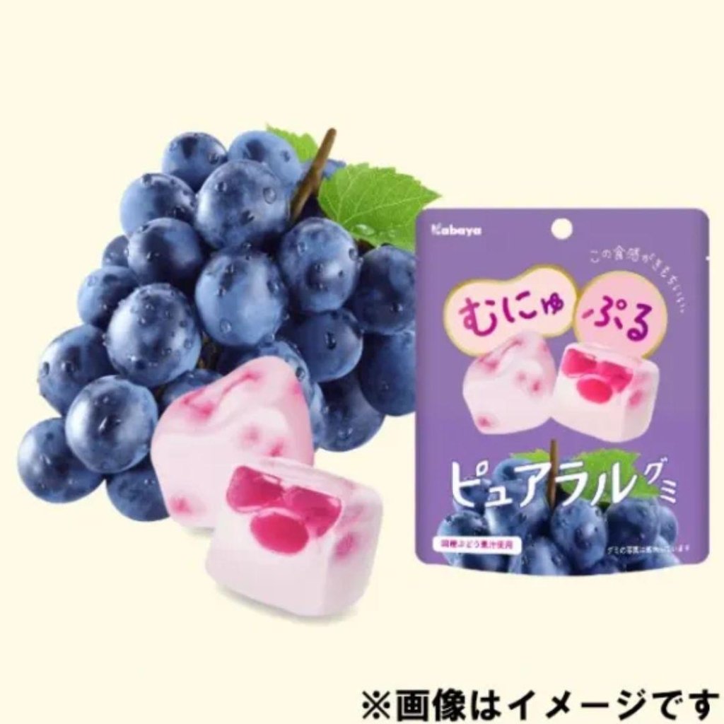 Kabaya Foods Pural Gummy Grape - 58g - ding - go