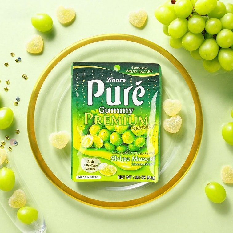 Kanro Pure Premium Gummy Shine Muscat - 54g - ding - go