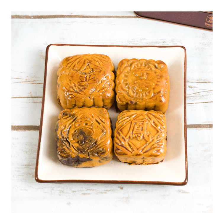 Kee Wah Assorted Mini Mooncake Gift Set - 50g x 4 pcs - ding-go