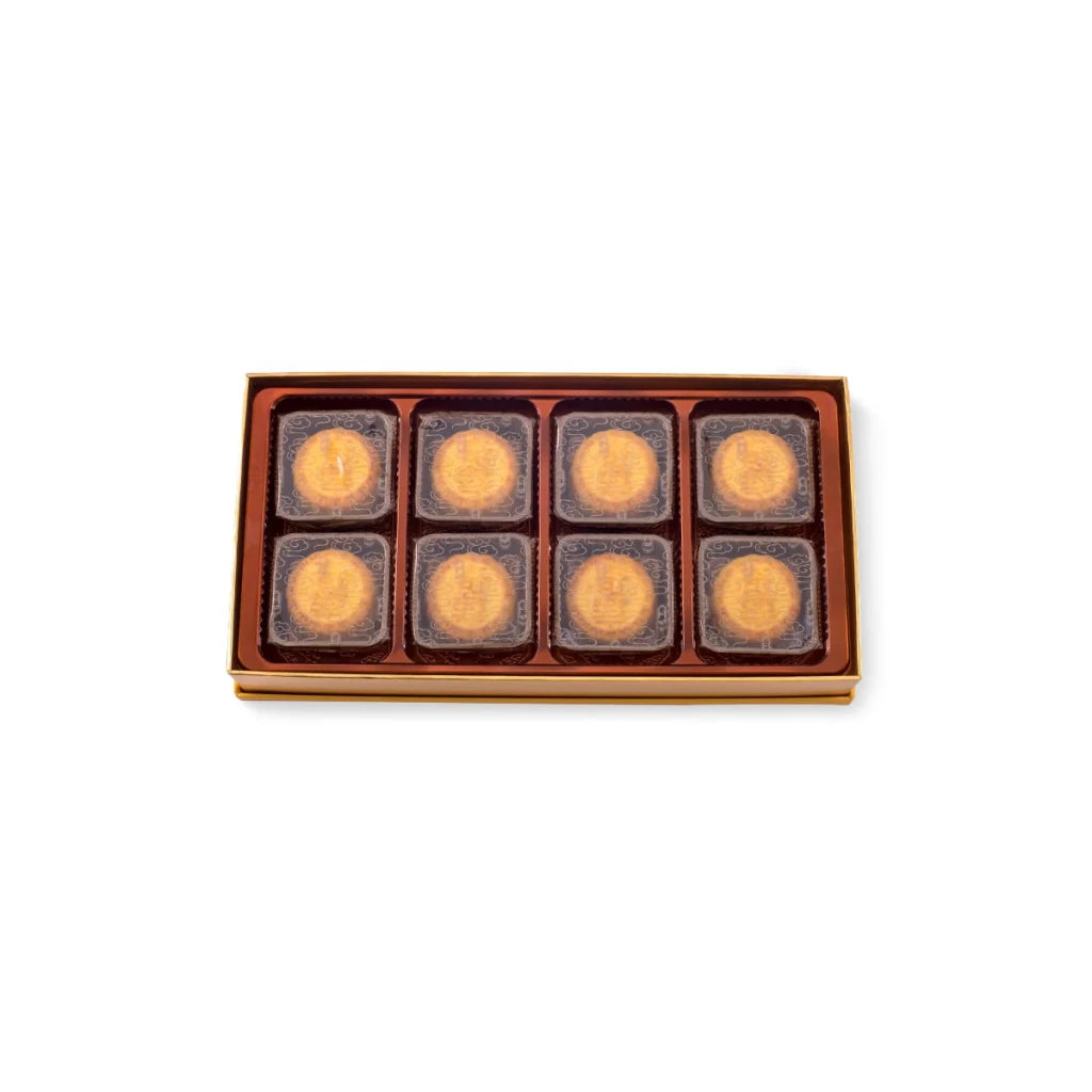 Kee Wah Mini Egg Custard Mooncake - 31g x 8 pcs - ding-go