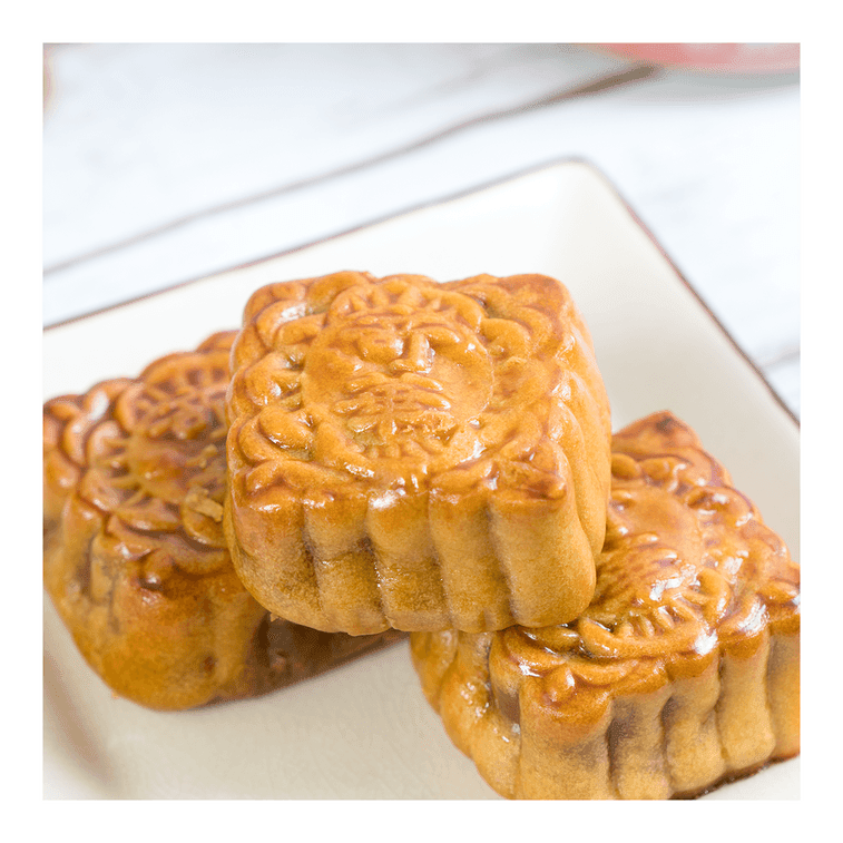 Kee Wah Mini Golden Lotus Seed Paste Mooncake with Yolk - 50g x 4 pcs - ding-go