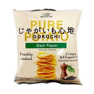 Koikeya Jagaimo Gokochi Black Pepper Potato Chips - 54g - ding-go